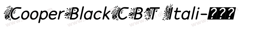 CooperBlackCBT Itali字体转换